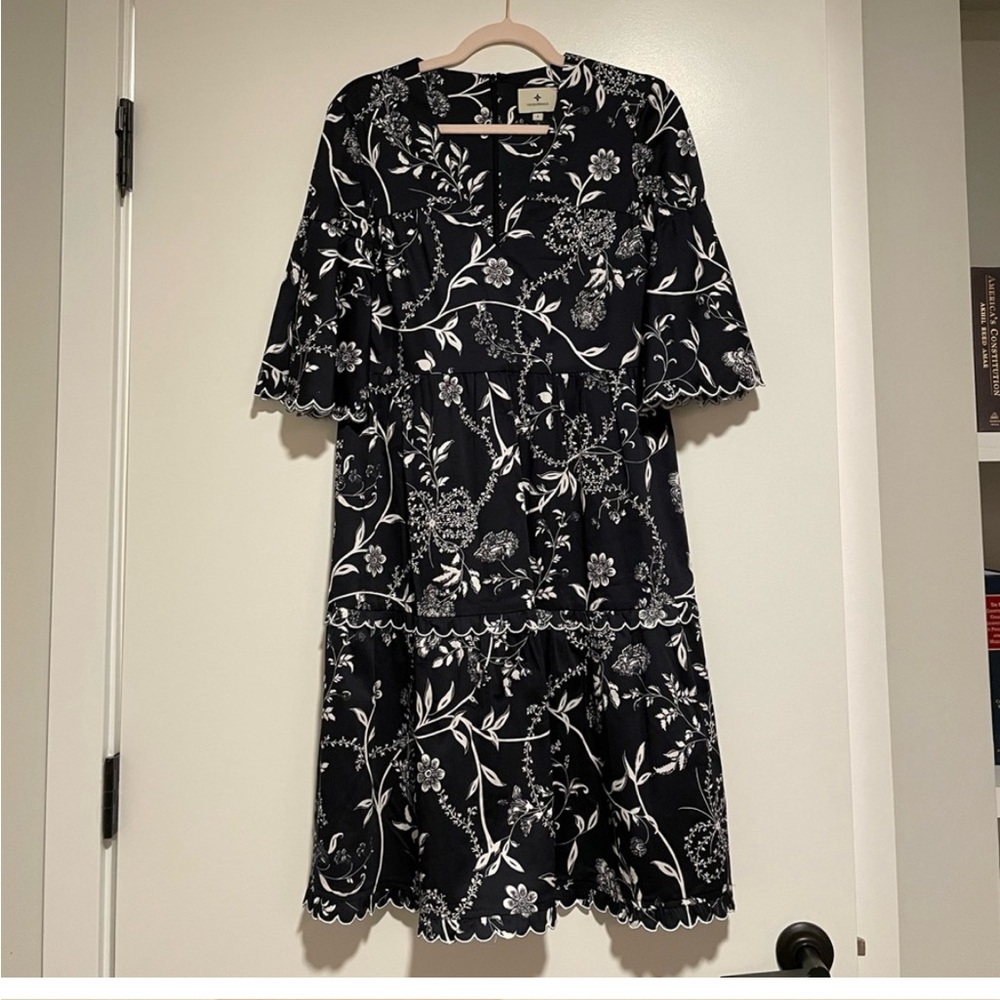Tuckernuck Black and White Floral Dress